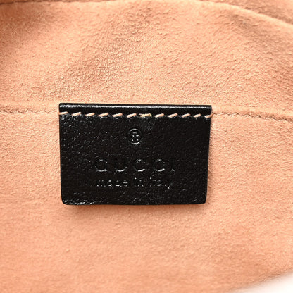 Gucci Monogram Matelasse Diagonal Small GG Marmont Chain Shoulder Bag Beige Black 6 of 10