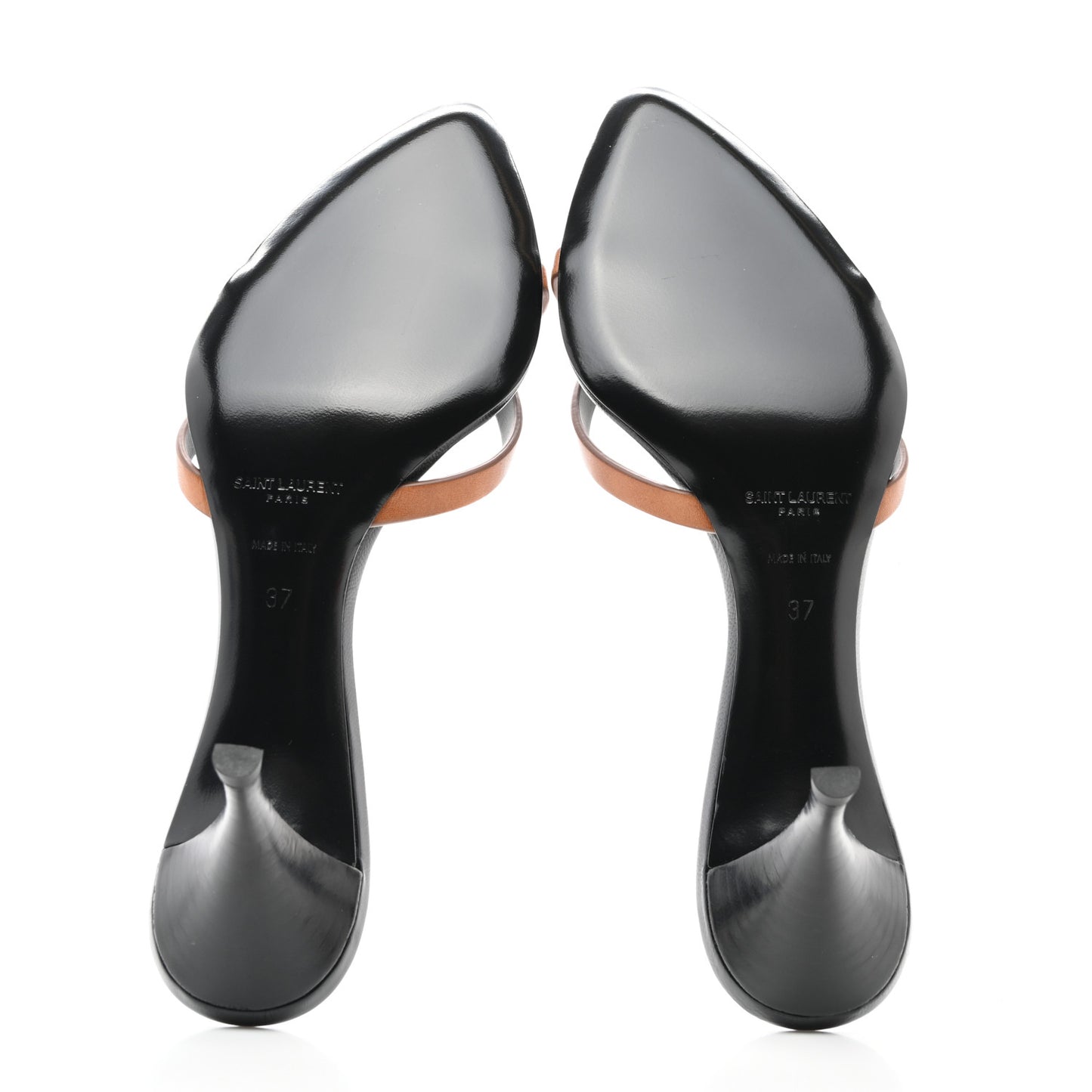 Calfskin Carla 60 Mule Sandals 37 Cuoio