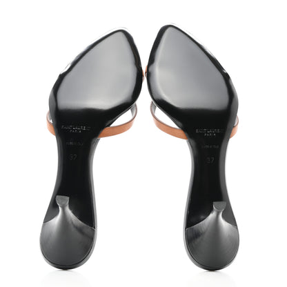 Saint Laurent Calfskin Carla 60 Mule Sandals 37 Cuoio 5 of 8