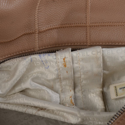 Chanel Caviar Square Stitched Tote Beige 9 of 9