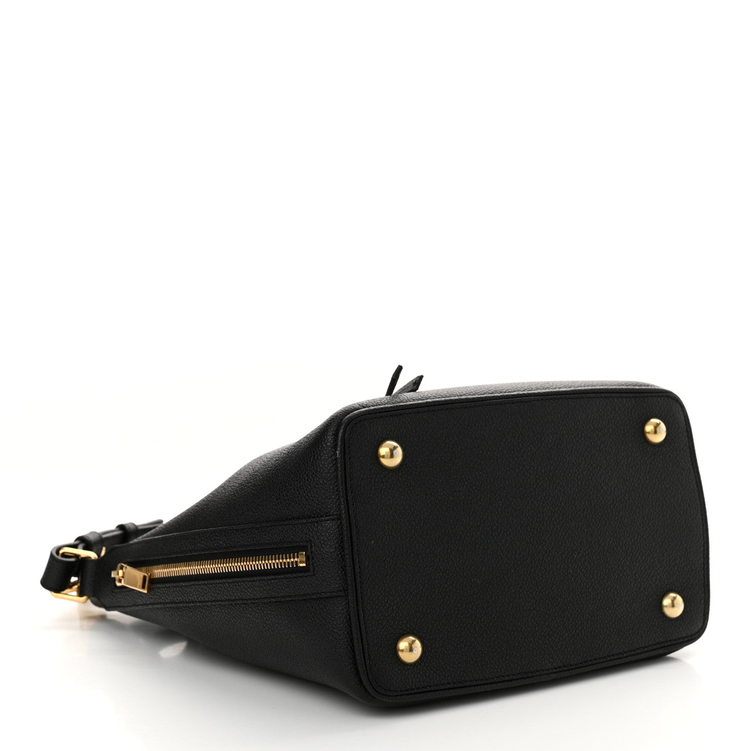 Saint Laurent Grained Calfskin Medium Emmanuelle Bucket Bag Black 4 of 15