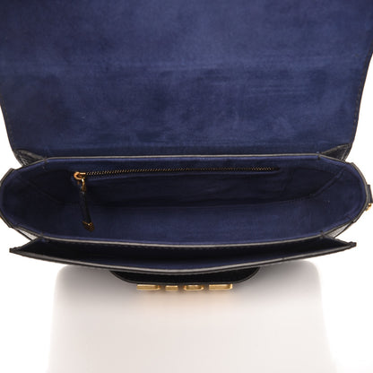 Christian Dior Grained Calfskin Dio(r)evolution Flap Bag Navy Blue 5 of 8