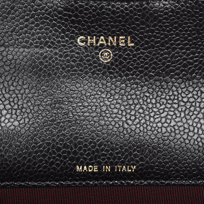 Chanel Caviar Quilted Flap Card Holder Black 6 of 8
