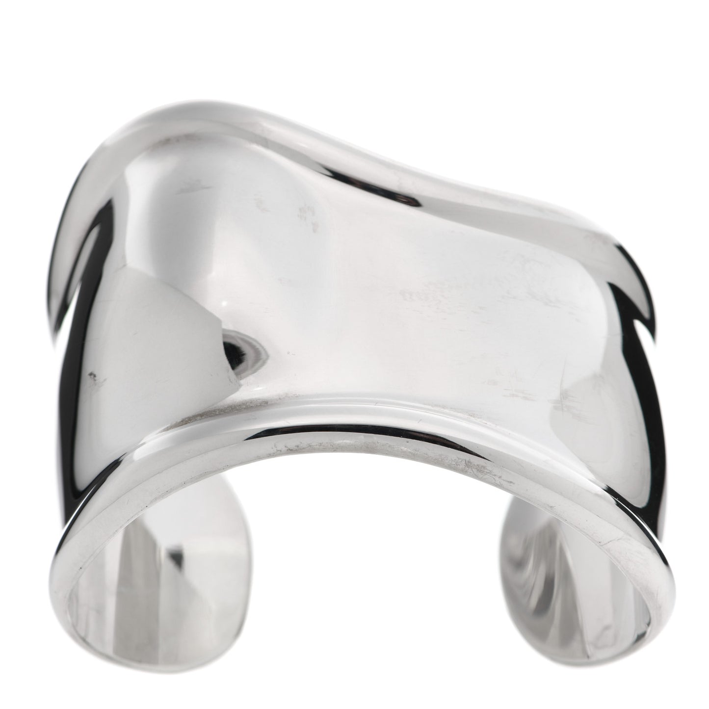 Sterling Silver Elsa Peretti Medium Left Wrist Bone Cuff Bracelet