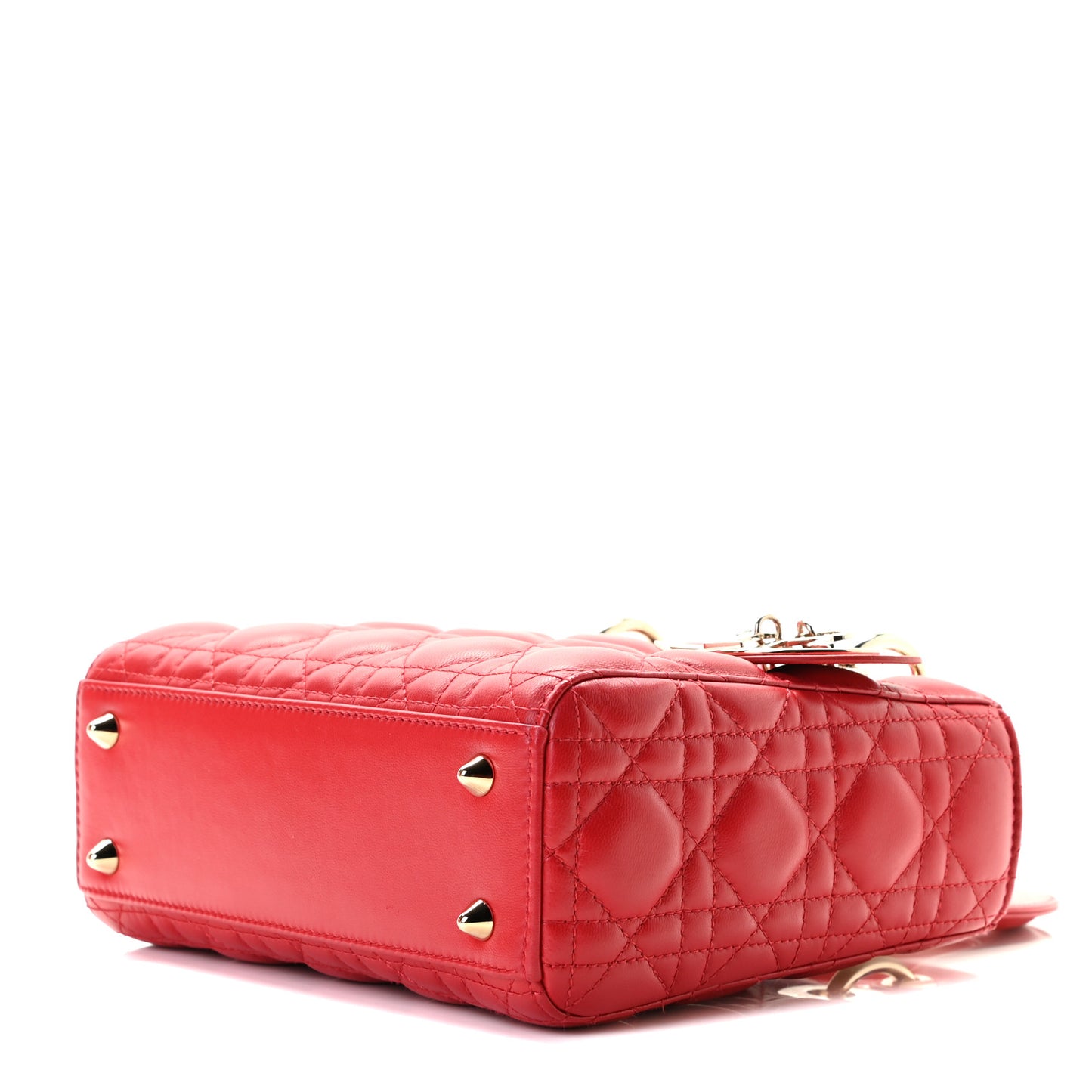Lambskin Cannage Small My Lady Dior Red