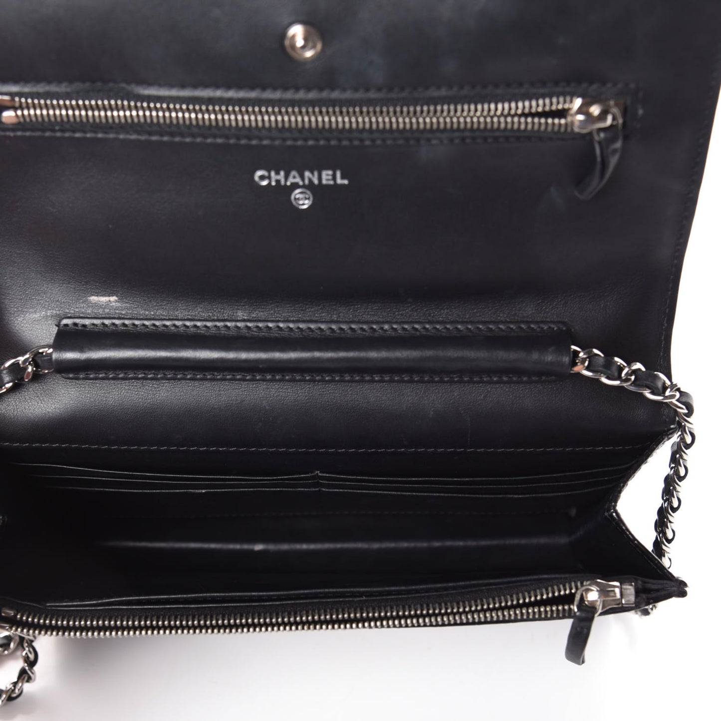 Shiny Crocodile Wallet on Chain WOC Black