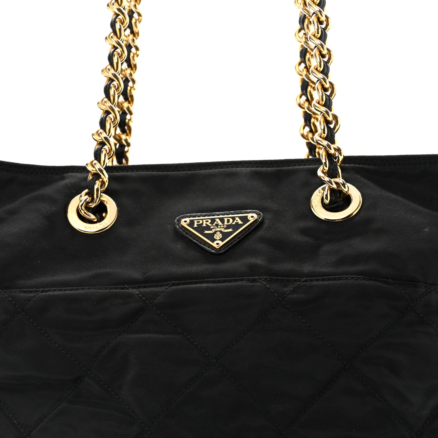 Prada Nylon Tessuto Impuntu Quilted Tote Black 8 of 13