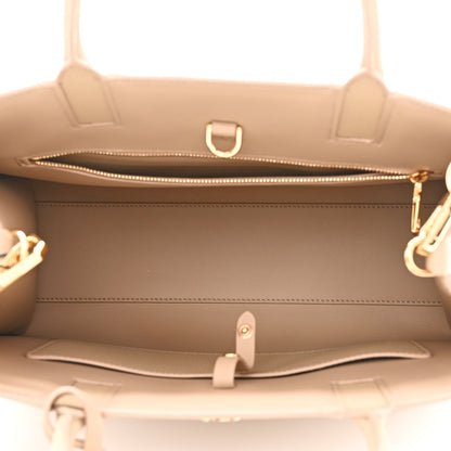Burberry Grained Calfskin Small Frances Tote Oat Beige 5 of 10
