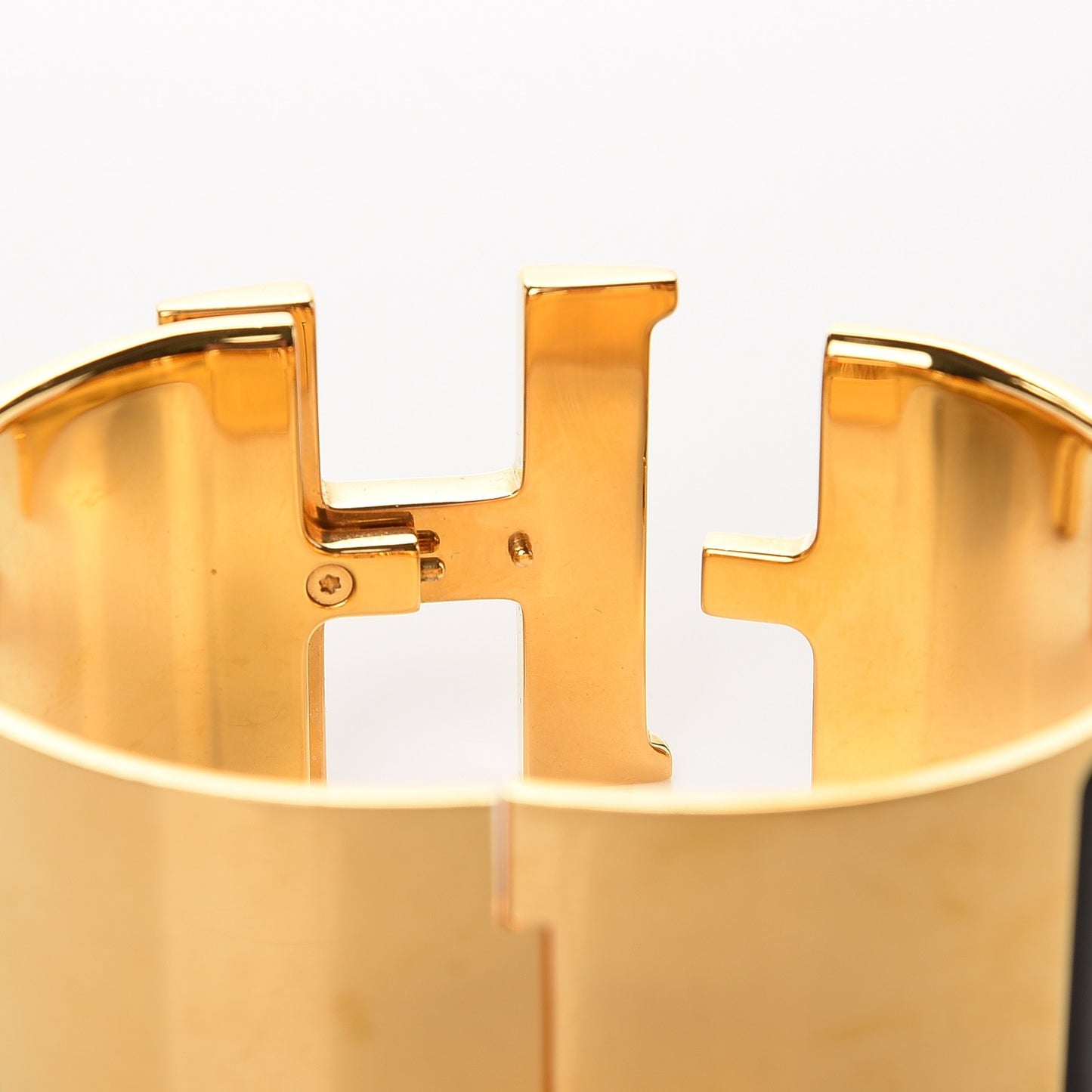 Enamel Extra Wide Clic Clac H Bracelet GM Black