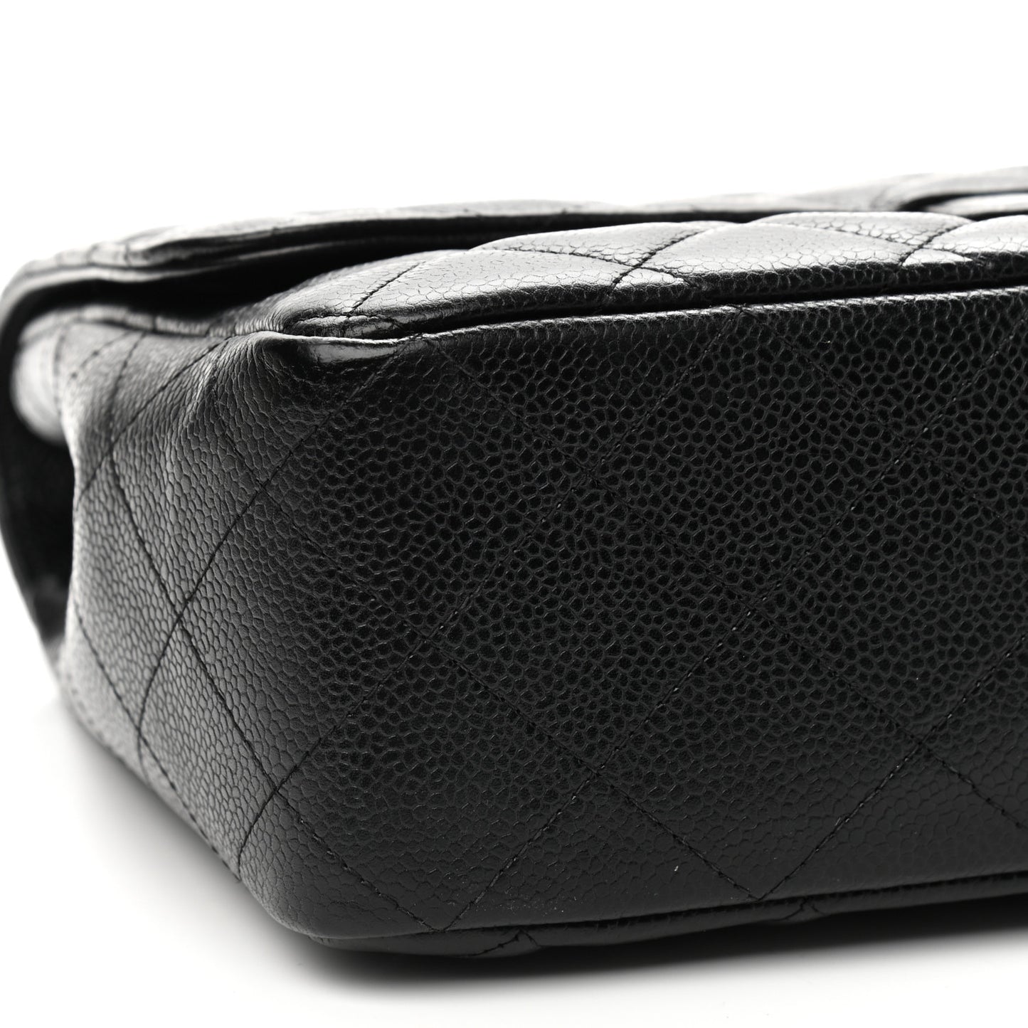 Caviar Quilted Jumbo Single Flap Black