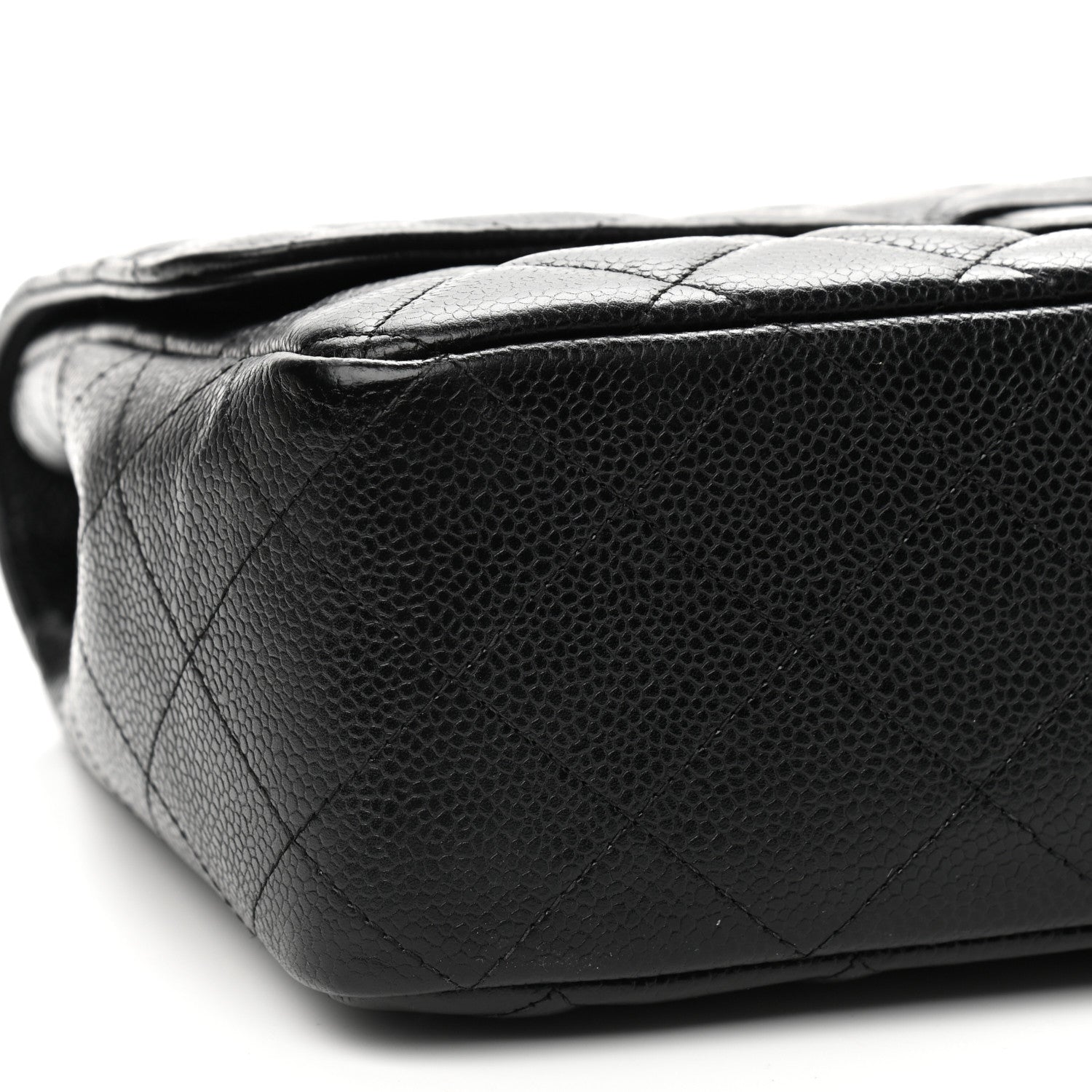 Chanel Caviar Quilted Jumbo Single Flap Black 6 of 10