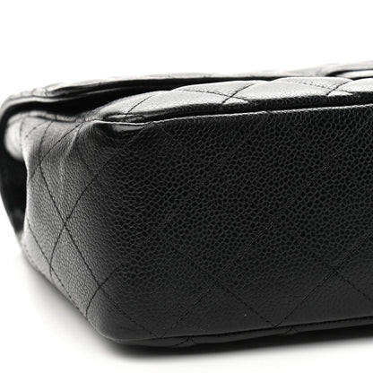 Chanel Caviar Quilted Jumbo Single Flap Black 6 of 10