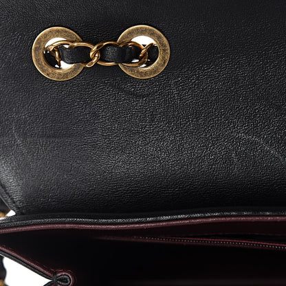 Chanel Sheepskin Quilted Large Beauty Lock Flap Black 11 of 12