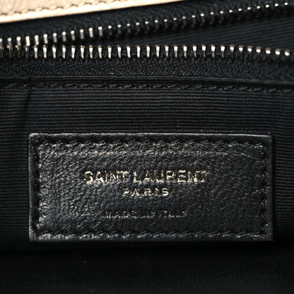 Saint Laurent Crinkled Calfskin Matelasse Monogram Medium Niki Chain Satchel Light Natural 6 of 11