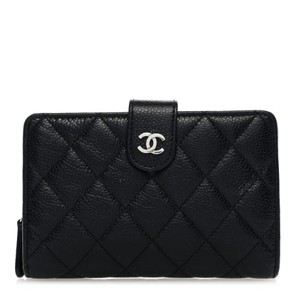 Chanel Caviar Quilted Zipped Pocket Wallet Black 1 of 7