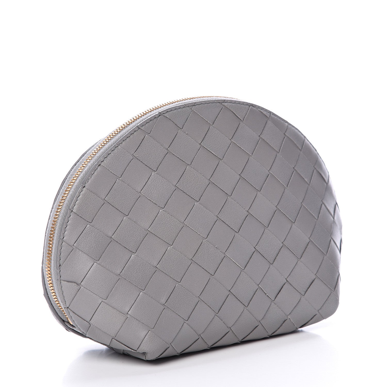 Bottega Veneta Nappa Intrecciato Cosmetic Case Concrete 2 of 10