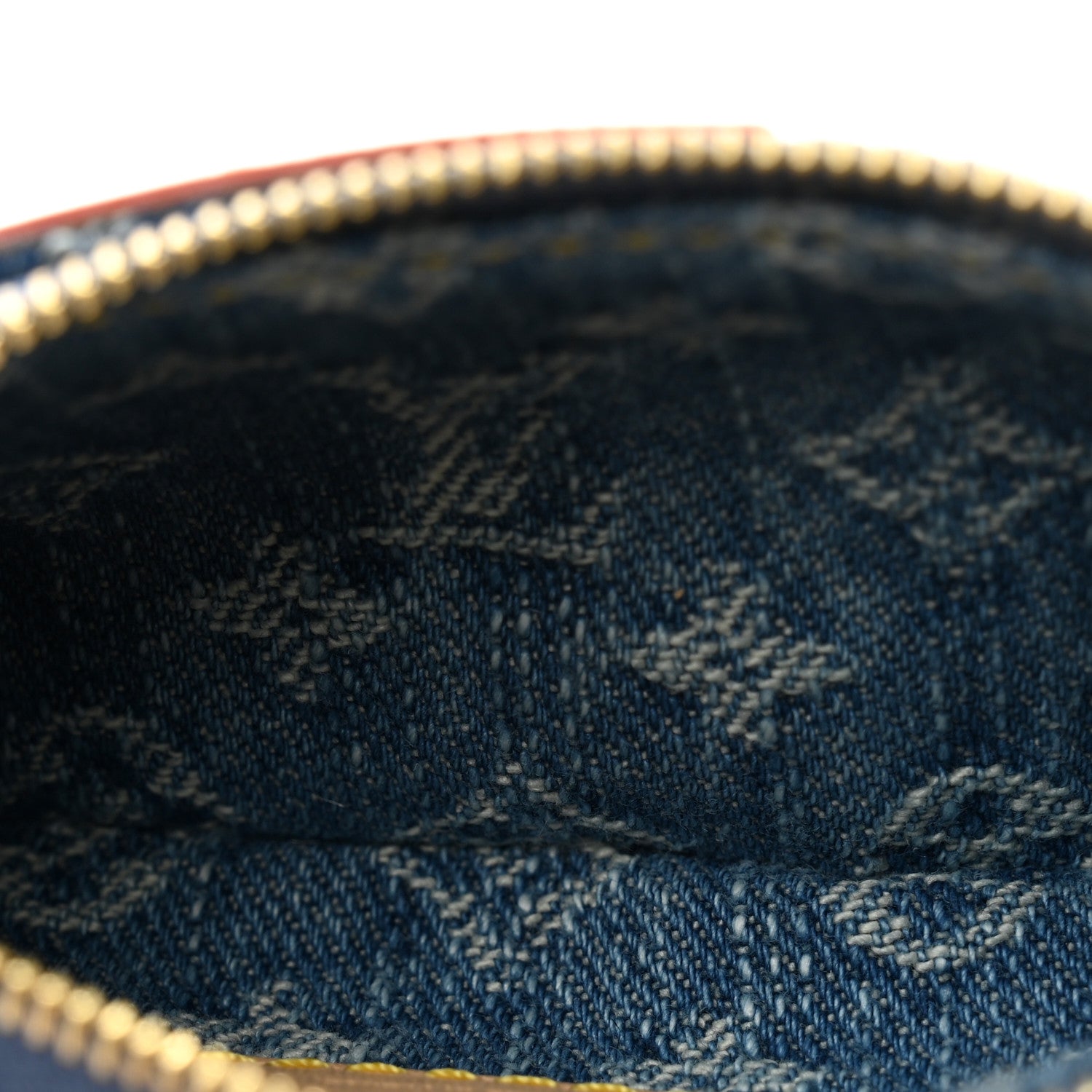 Louis Vuitton Monogram Denim Key Pouch Denim Blue 5 of 6