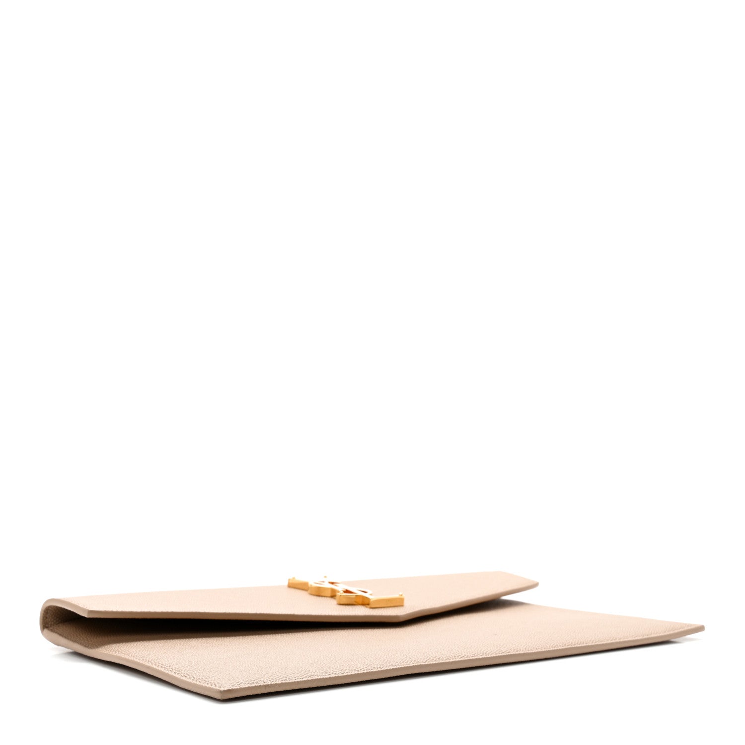 Saint Laurent Grain De Poudre Uptown Pouch Dark Beige 4 of 9