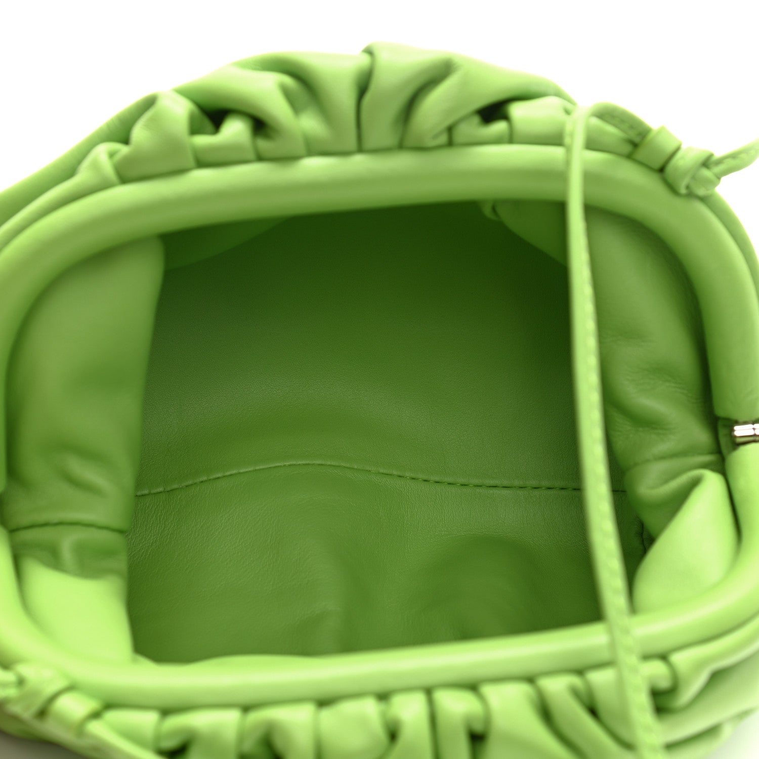 Bottega Veneta Butter Calfskin The Mini Pouch Acid Green 4 of 9