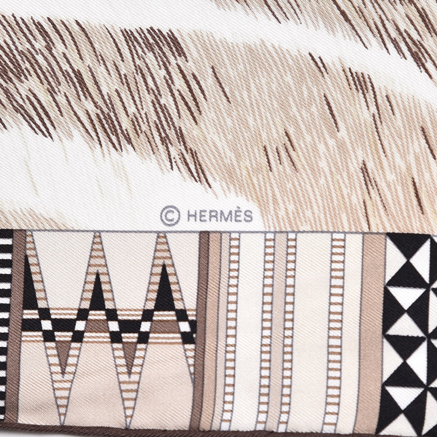 Hermes Silk Pelages et Camouflage Scarf 90 3 of 4