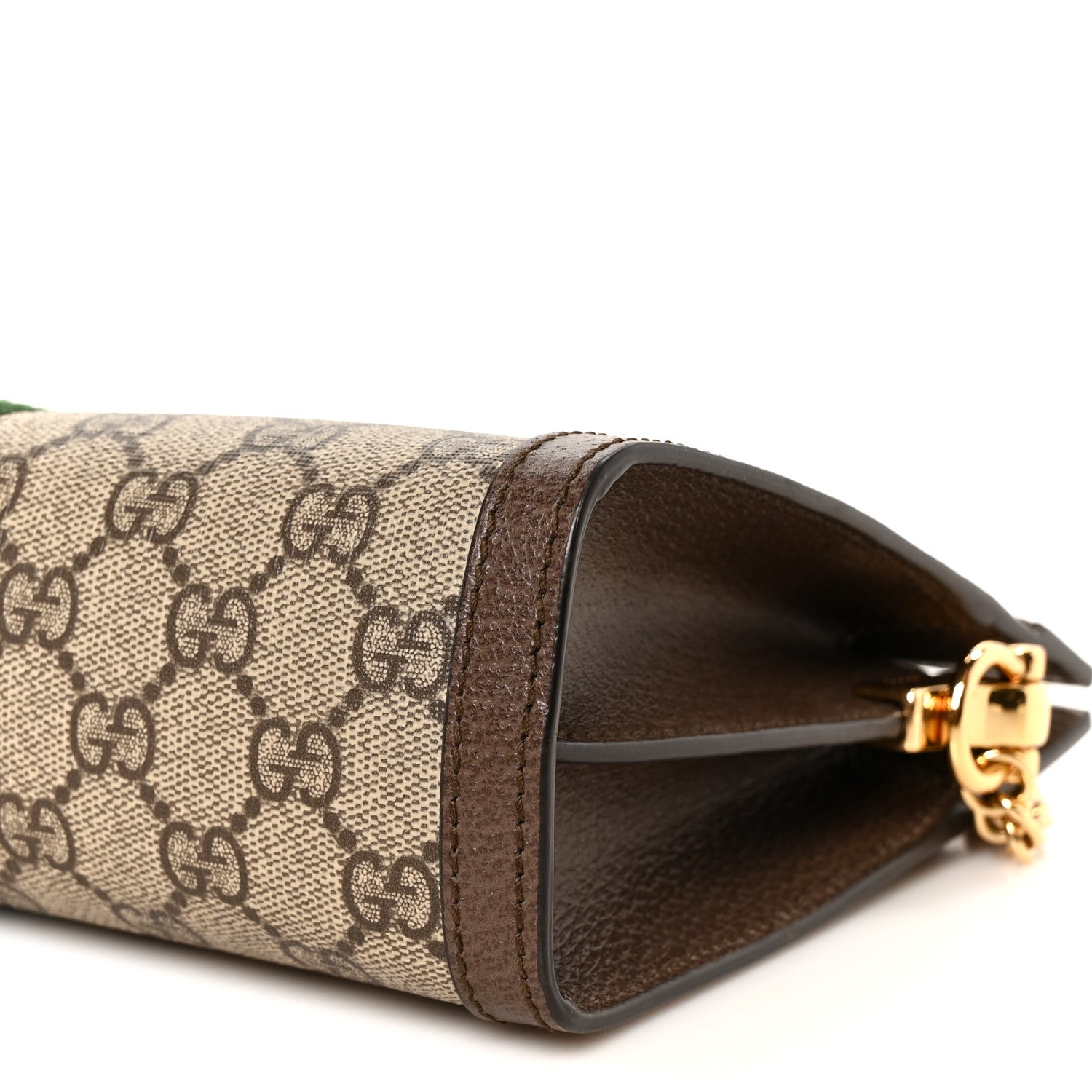 Gucci GG Supreme Monogram Web Small Ophidia Chain Shoulder Bag Brown 11 of 11