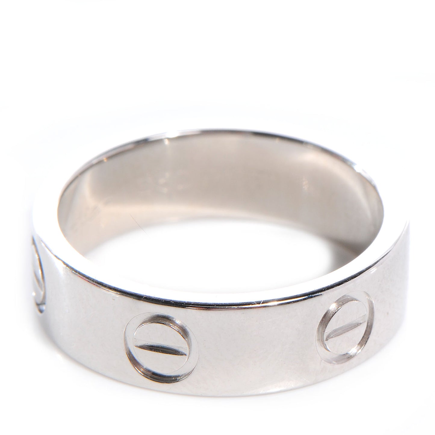 Platinum 5mm Love Ring Size 51 US 5.25