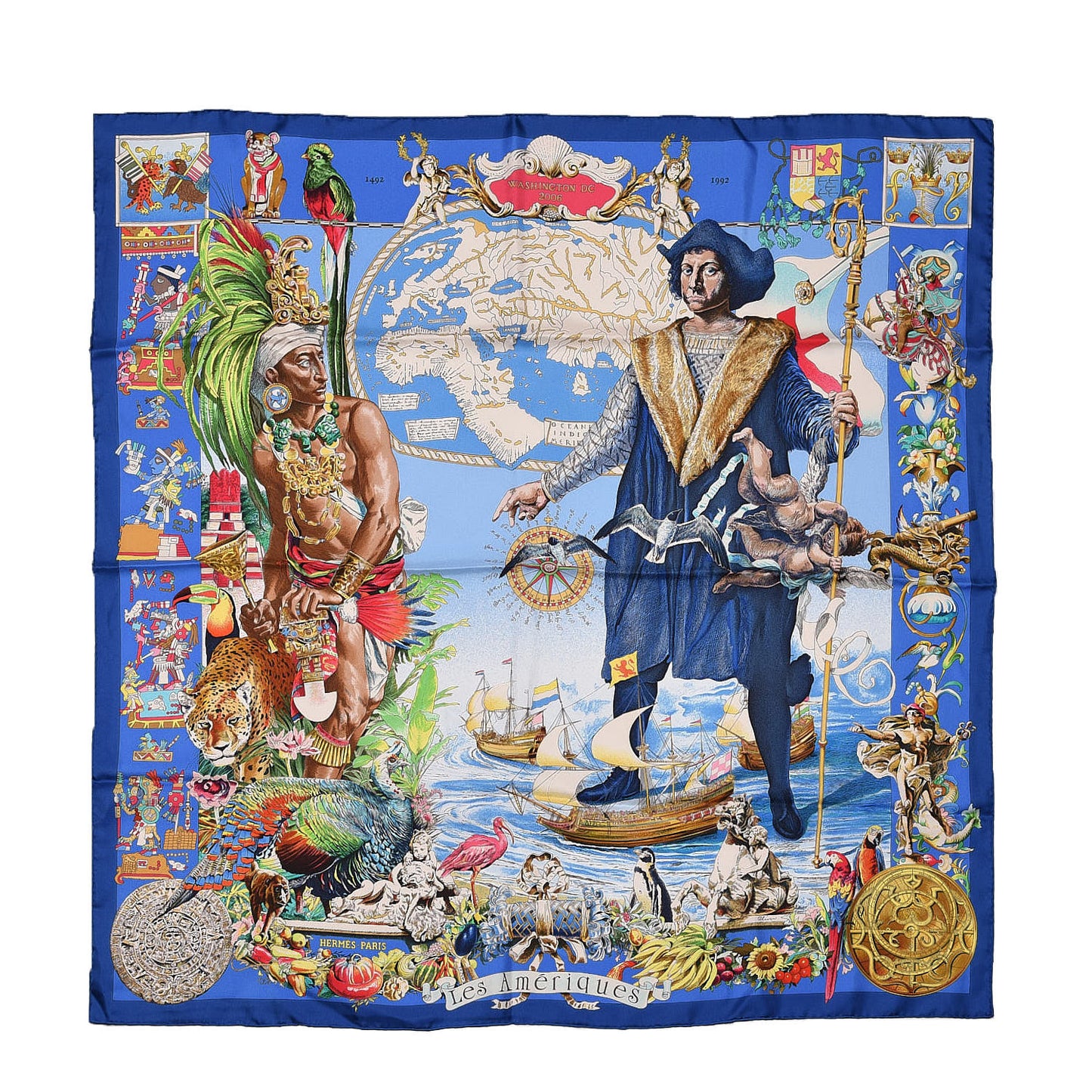 Silk Les Ameriques Scarf 90