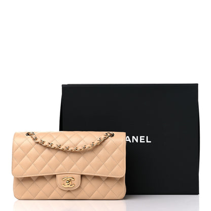 Chanel Caviar Quilted Medium Double Flap Beige 10 of 10