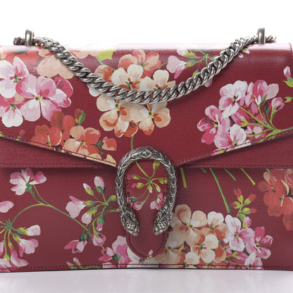 Gucci Calfskin Blooms Print Medium Dionysus Shoulder Bag Romantic Cherry Multicolor 9 of 12