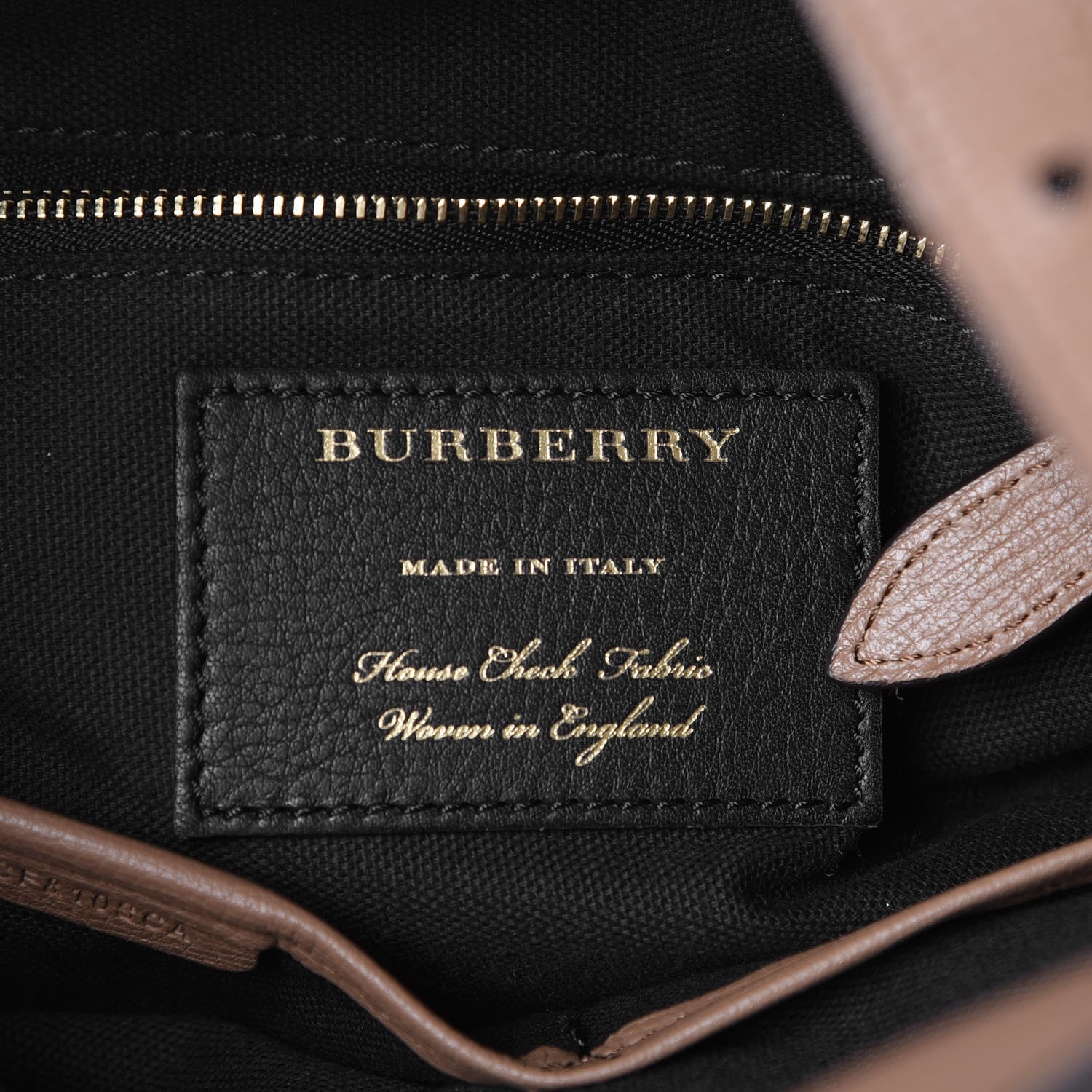 Burberry Grainy Calfskin House Check Medium Sycamore Dark Sand 6 of 7