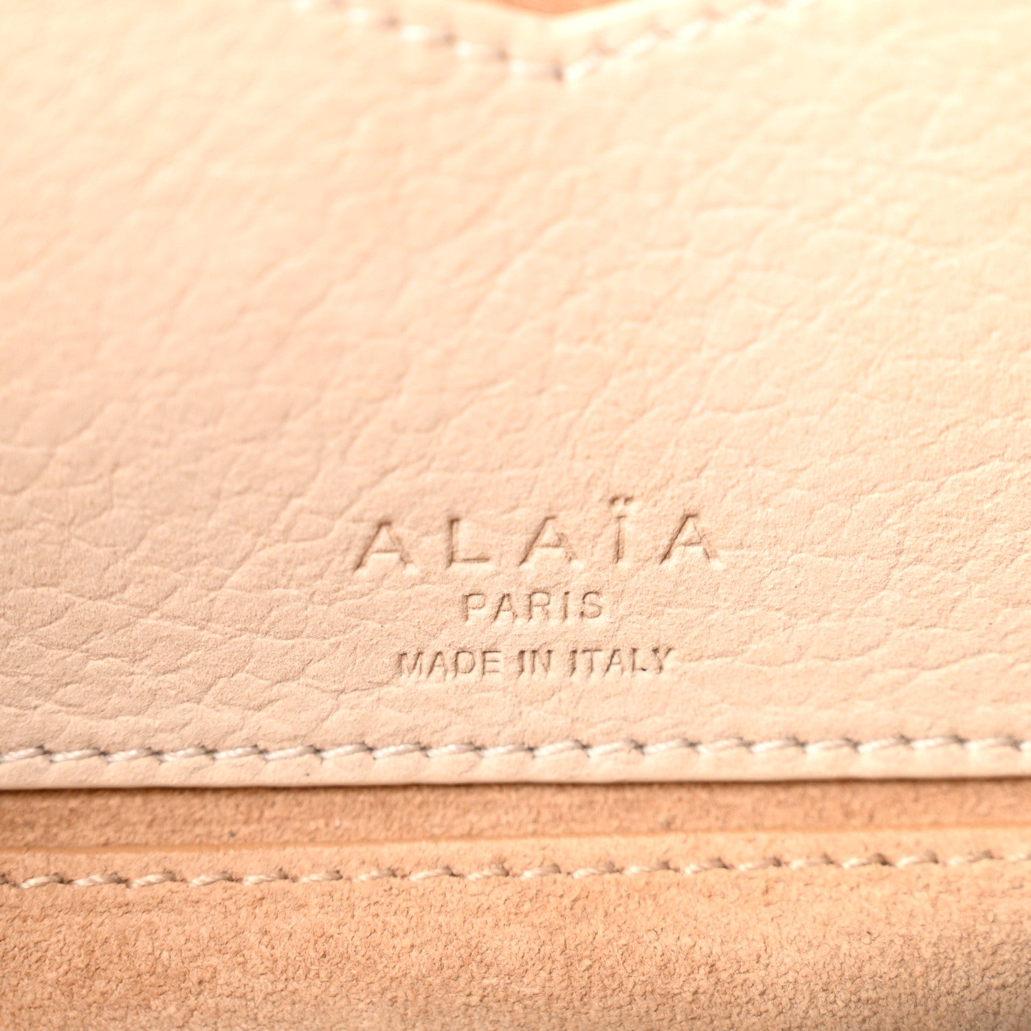Alaia Nubuck Small Le Teckel Bag Craie 7 of 11