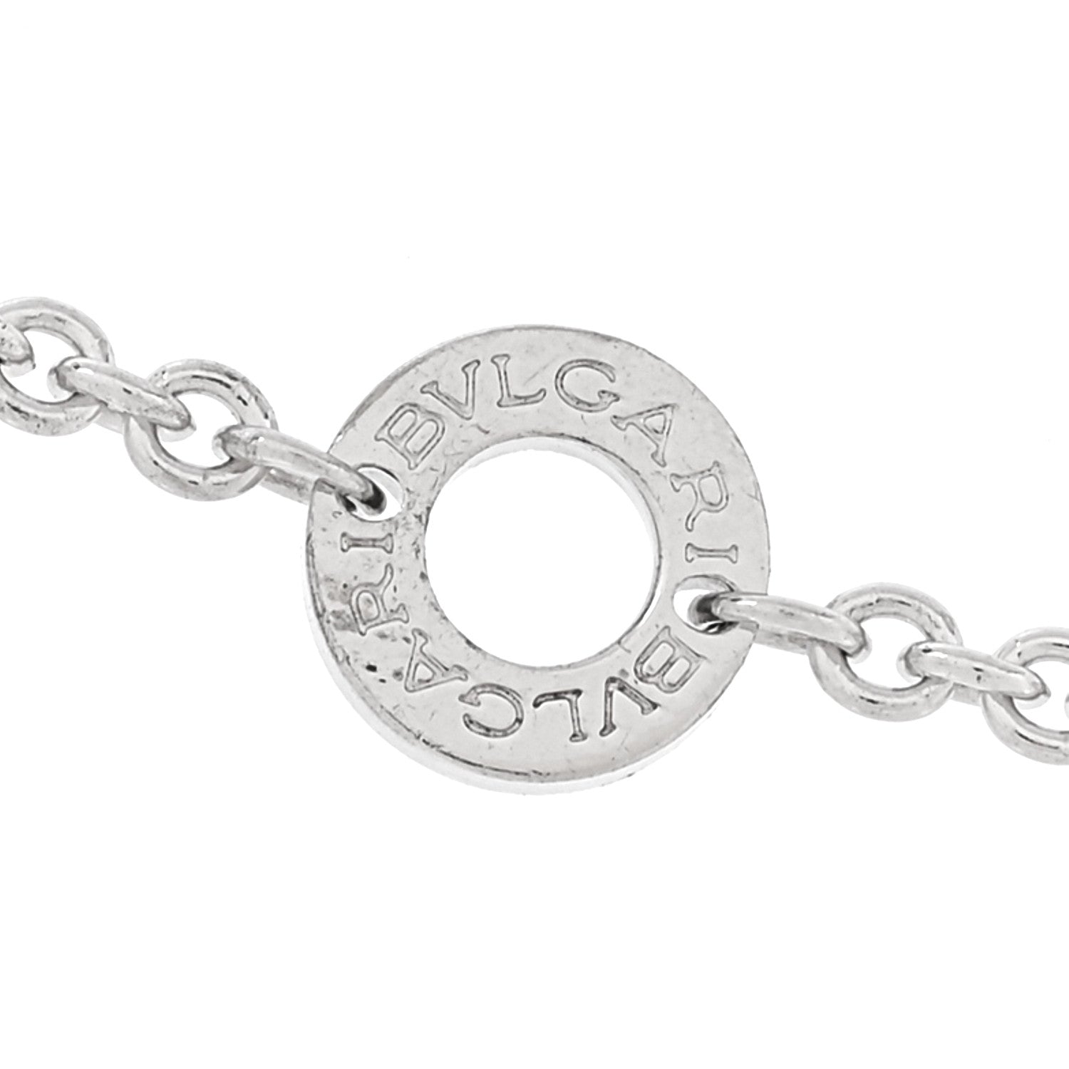 Bulgari Sterling Silver Ceramic Save The Children Pendant Necklace 5 of 5