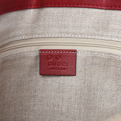 Gucci Soft Microguccissima Small Zippered Satchel Rosso 8 of 10