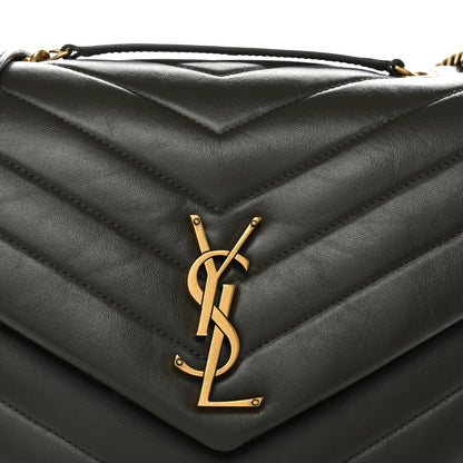 Saint Laurent Calfskin Y Quilted Monogram Medium Loulou Chain Satchel Pebble 9 of 11