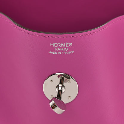 Hermes Swift Epsom Lindy 30 Tressage De Cuir Magnolia Bleu Saphir Craie 6 of 11