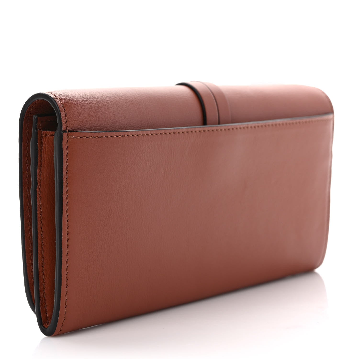 Chloe Calfskin Alphabet Long Wallet Brown 3 of 7