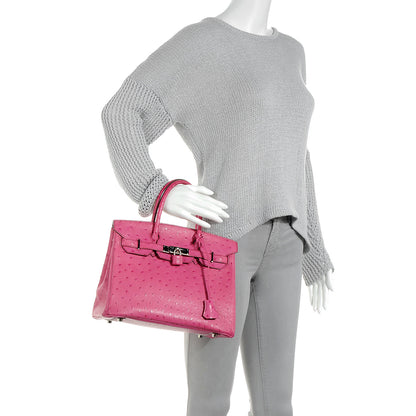 Hermes Ostrich Birkin 30 Fuchsia 2 of 14
