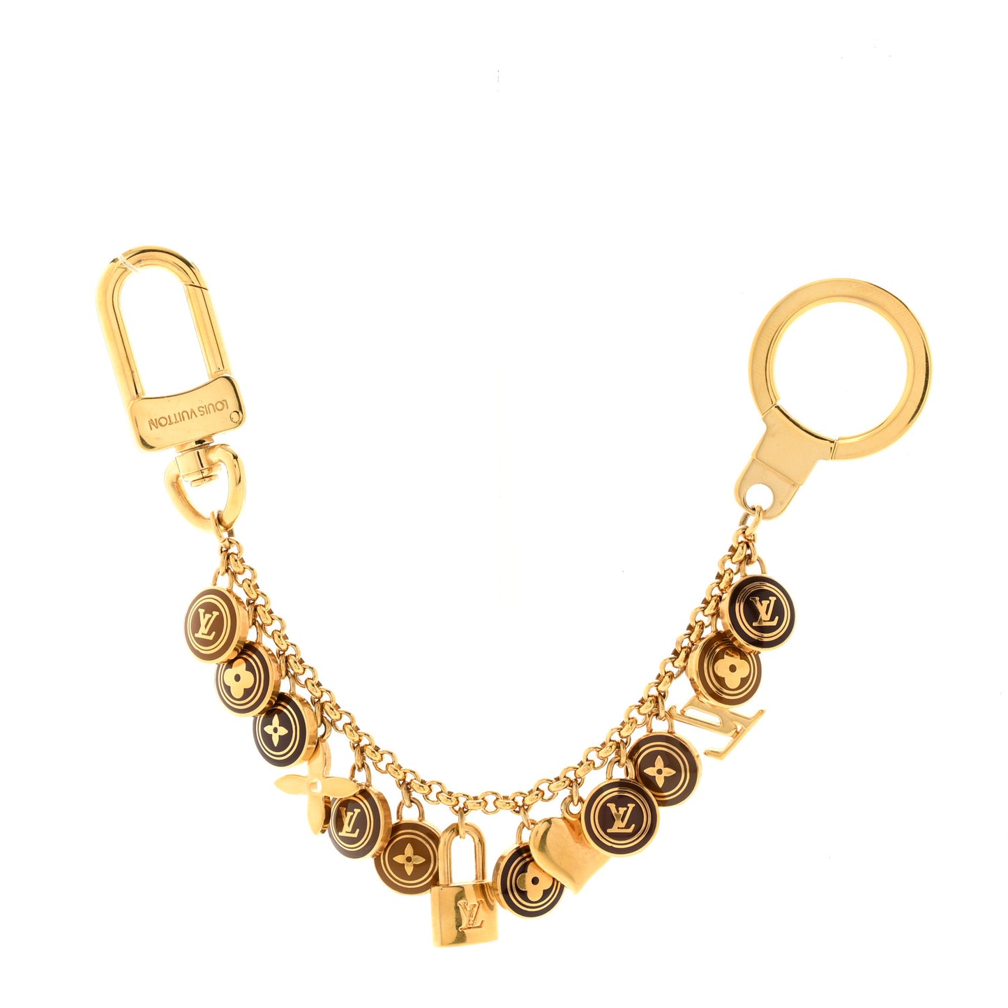 Pastilles Key Chain Bag Charm Brown