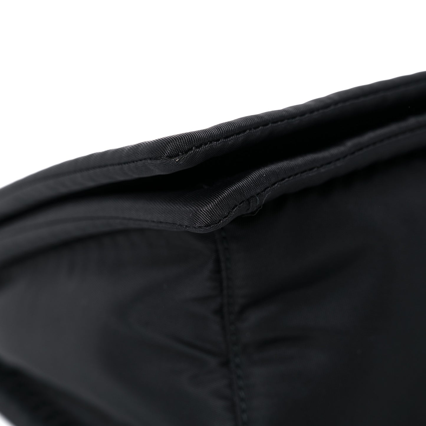 Tessuto Nylon Padded Chain Shoulder Bag Black