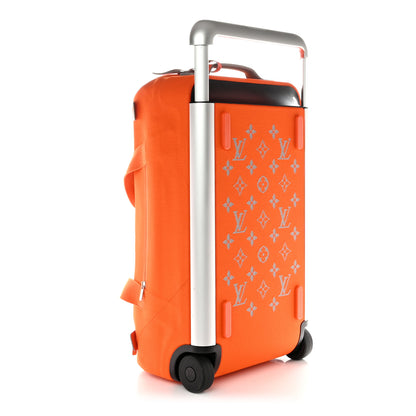 Louis Vuitton Knit Monogram Horizon Soft Duffle 55 Orange 2 of 13