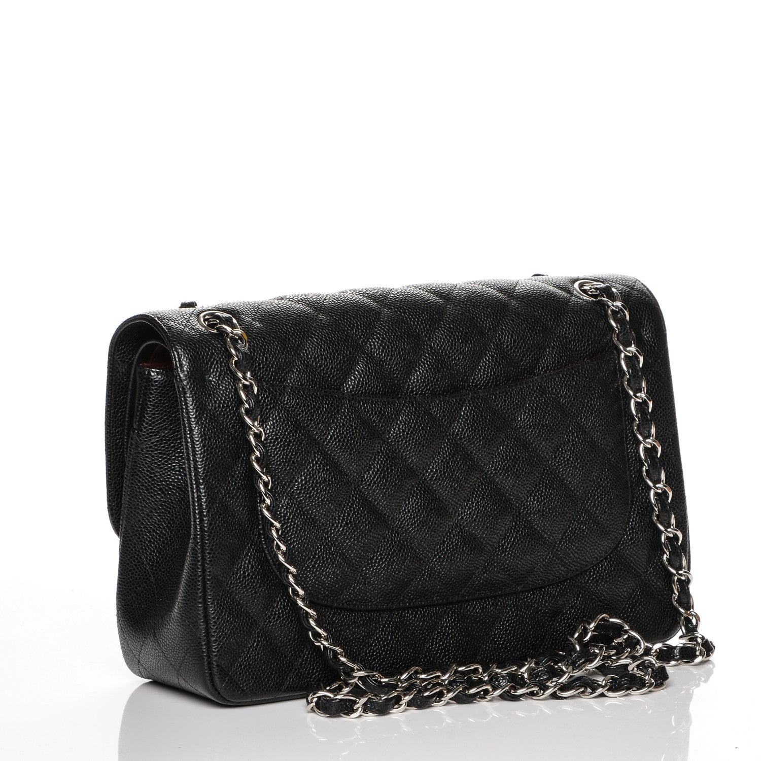 Chanel Caviar Quilted Jumbo Double Flap Black 3 of 7