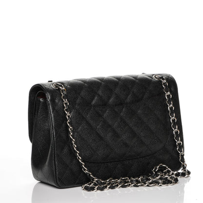 Chanel Caviar Quilted Jumbo Double Flap Black 3 of 7