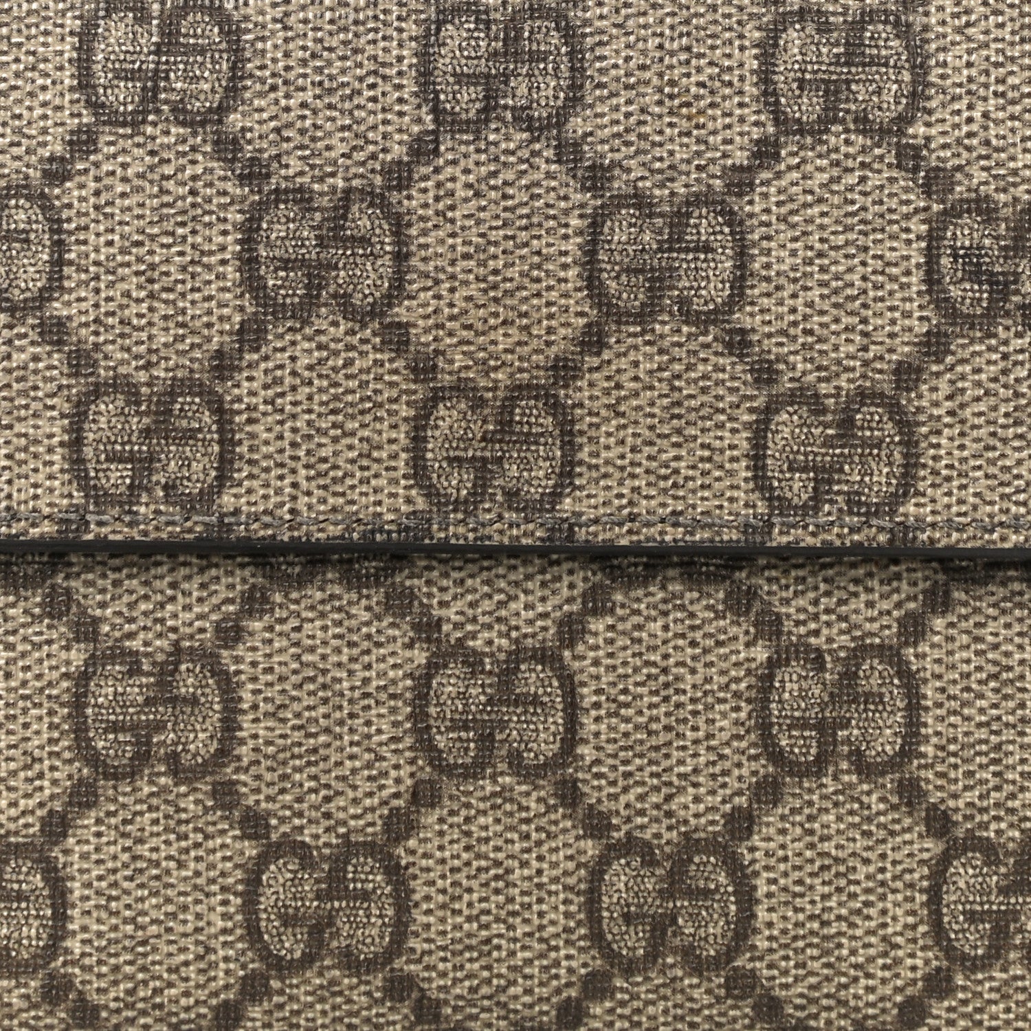 Gucci GG Plus Monogram Ladies GG French Flap Wallet Beige Ebony Cocoa 7 of 12