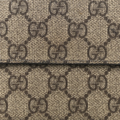 Gucci GG Plus Monogram Ladies GG French Flap Wallet Beige Ebony Cocoa 7 of 12