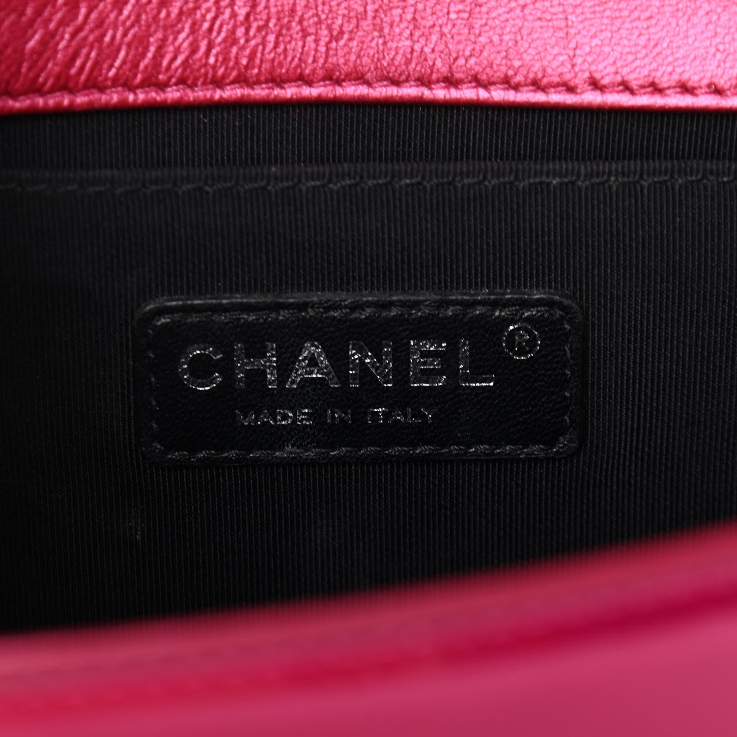 Chanel Metallic Patent Calfskin Quilted Medium Boy Flap Pink 6 of 19