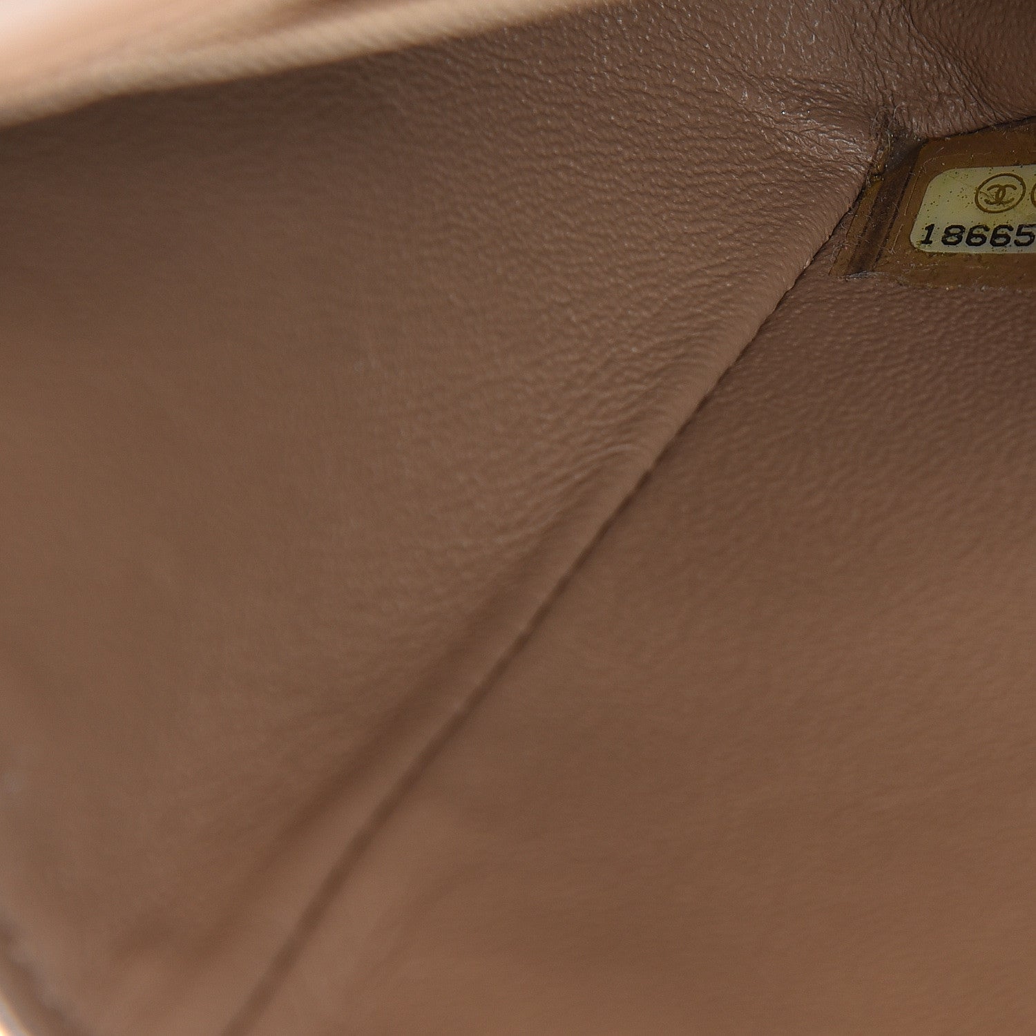 Chanel Lambskin Quilted Mini Rectangular Flap Beige 9 of 10