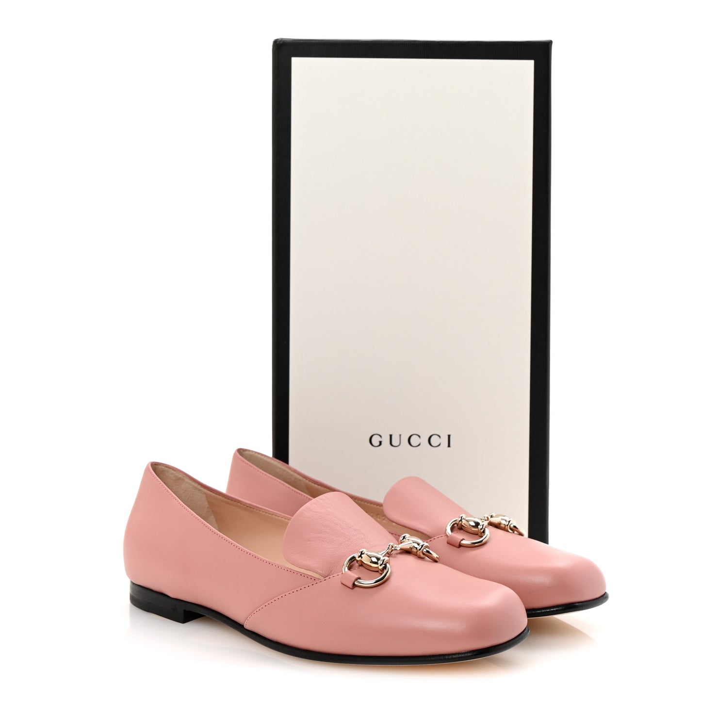 Calfskin Horsebit Loafers 35.5 Soft Pink