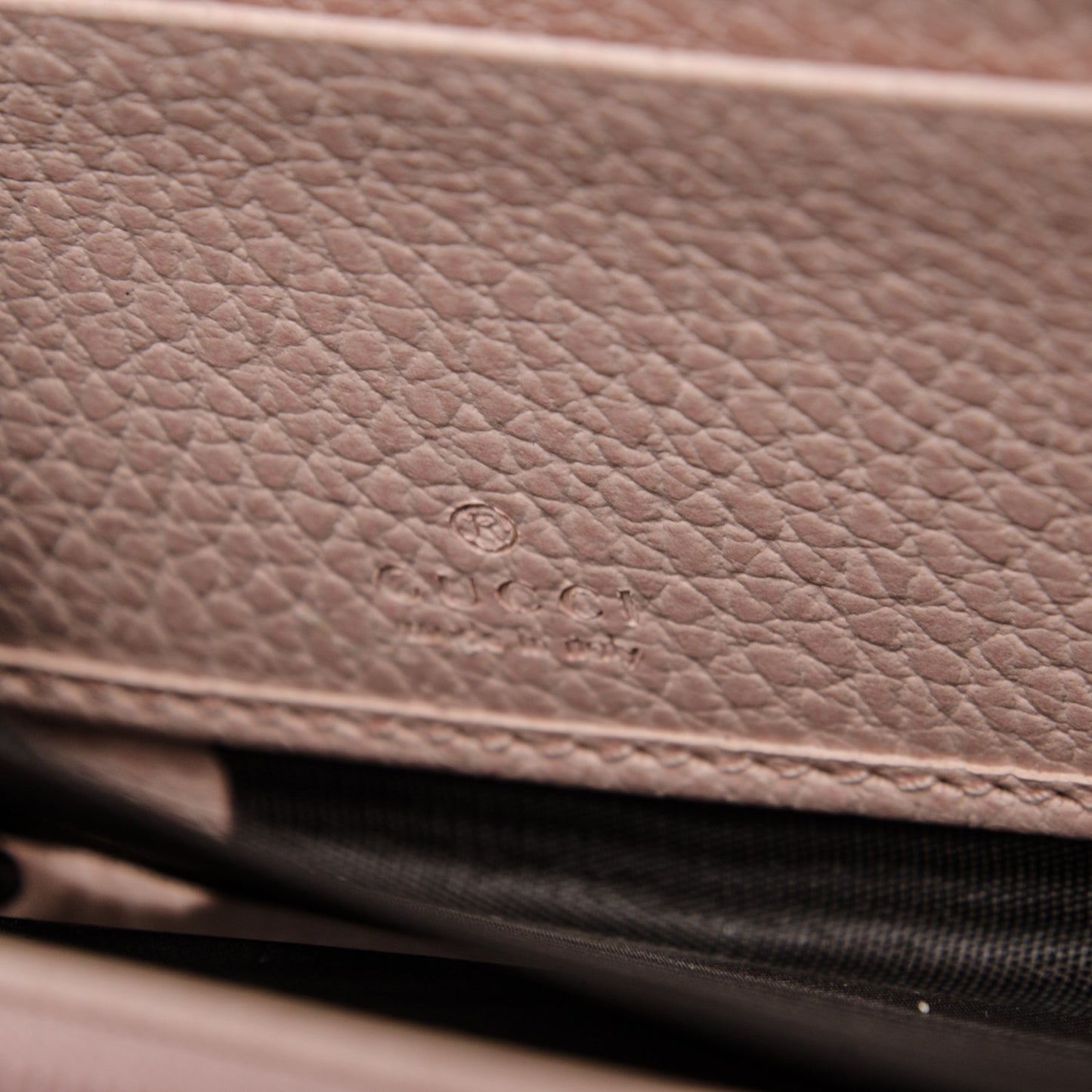 Dollar Calfskin GG Marmont Zip Around Wallet Perfect Pink