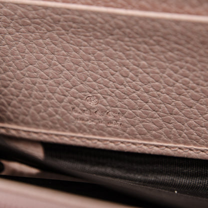 Gucci Dollar Calfskin GG Marmont Zip Around Wallet Perfect Pink 6 of 7