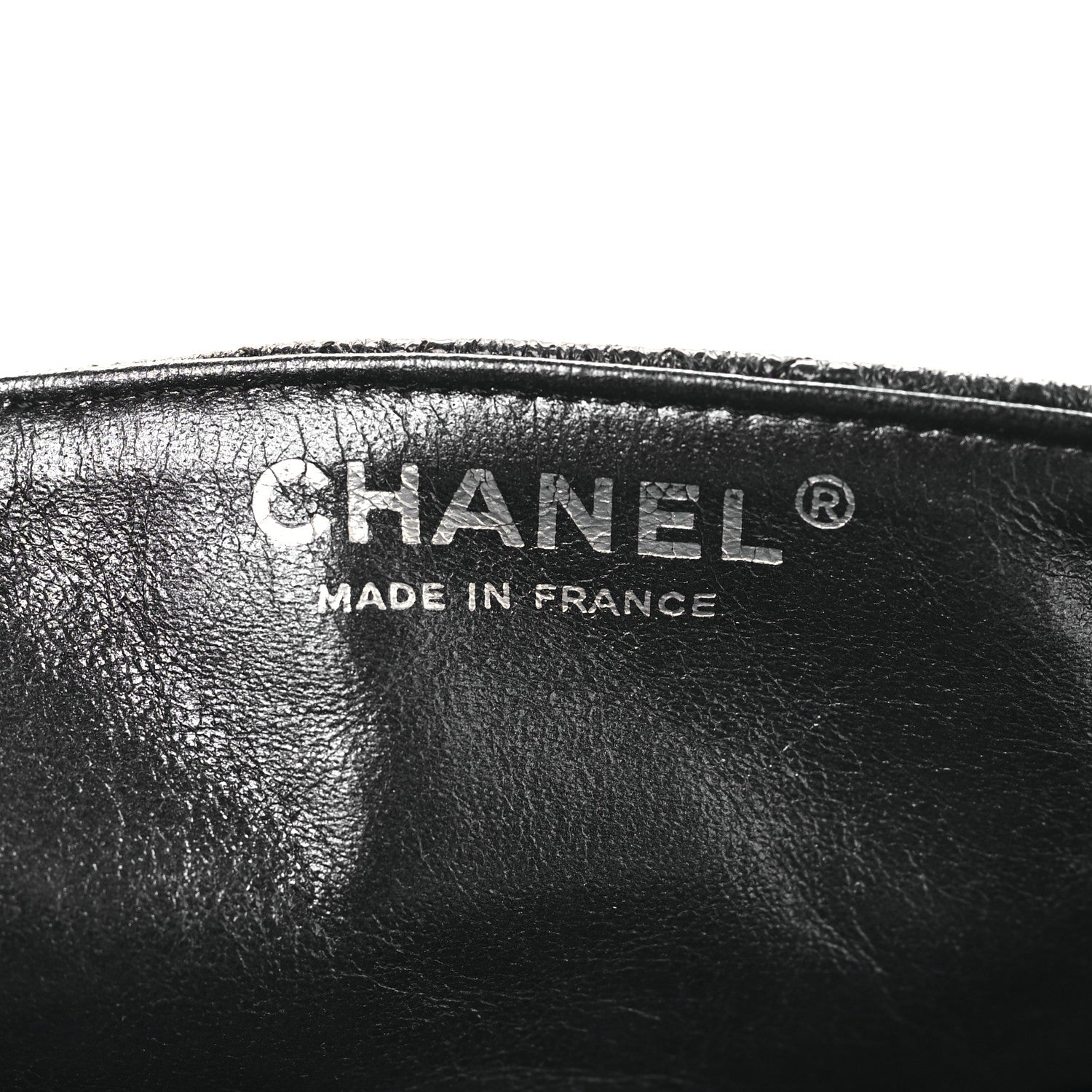 Chanel Metallic Crackled Calfskin Quilted East West Flap Navy 6 of 15
